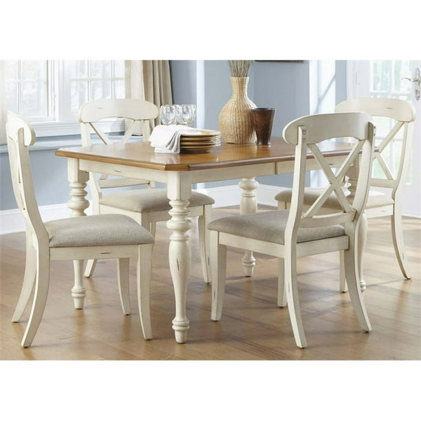 Liberty Furniture Ocean Isle 5 Piece Dining Set in Bisque ...