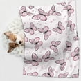 thumbnail image 6 of Disketp Pink Butterflies (2) Dog Blanket/Bed Cover for Dogs and Cats,Puppy Essentials-Medium, 6 of 8