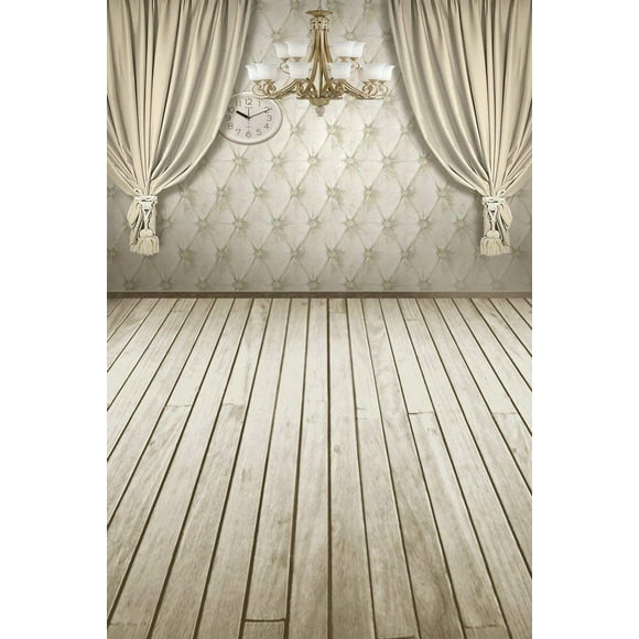 BSDHOME Polyester Wooden Floor Indoor Theme 5x7ft Photography Backdrops for Kids Portrait Studio Props