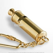 Handmade Brass Scout Whistle Key Chain Ring Gift Souvenir