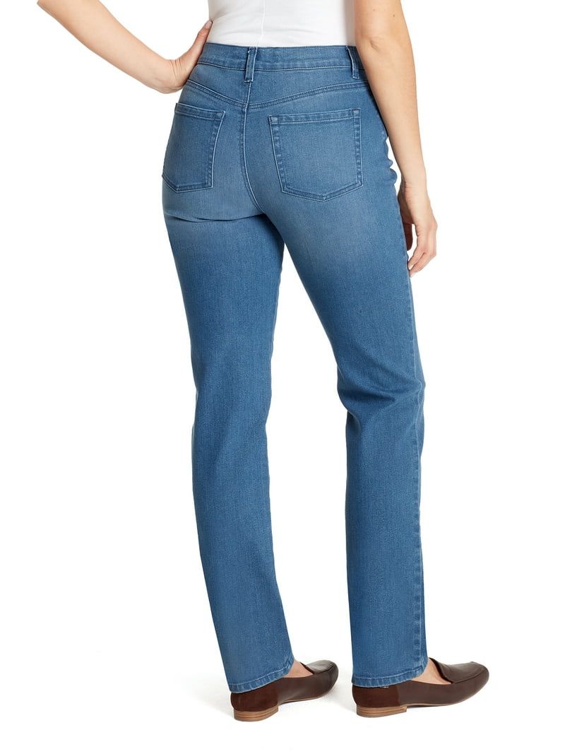 Gloria Vanderbilt Amanda Classic High Rise Tapered Jean Standard Jeans,  Marrón Avellana, 48 Para Mujer, image size:800x1067