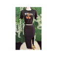 thumbnail image 2 of Camiseta de manga corta y cuello redondo para mujer con estampado de oso para uso casual en primavera y verano Color Negro Talla Grande Marca Emil SaEs, 2 of 4