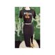 thumbnail image 2 of Camiseta de manga corta y cuello redondo para mujer con estampado de oso para uso casual en primavera y verano Color Negro Talla Grande Marca Emil SaEs, 2 of 4