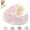 Pink, variant on 2026 New Plush Hooded Cat Bed, 27.5In Round Plush Fluffy Hooded Cat Beds, Washable Faux Fur Enclosed Nest, Cozy Pod for Indoor Cats or Small Dogs