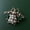 green, variant on Vintage artificial pearl rhinestone bee brooch insect rhinestone pin-orange
