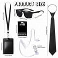 thumbnail image 2 of Accesorios de disfraz Horolam MIB Agent Secret Service, 6 piezas, 2 of 6