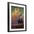 thumbnail image 2 of Stupell Industries Rustic Lodge Cowboys Silhouetted Against Clouds Black Framed Print Under Glass, 13 x 16, by Arlington Prints, 2 of 8