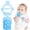 Blue, variant on Silicone Teething Mitt,2Pcs Teething Mitten with Adjustable Strap,Crinkle Sound and Textured,Self Soothing Baby Chew Toys for 0-6month Infant
