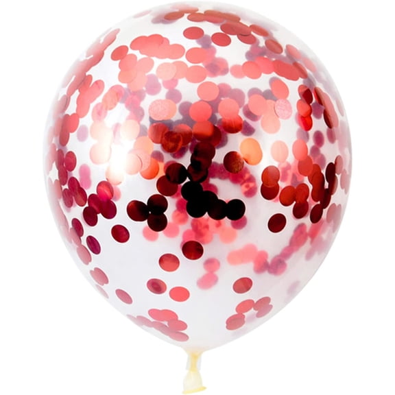 KIRIKOU 24 piezas juego de bolas de papel multicolor Globo de fiesta de látex de 12 pulgadas para decoración de fiesta, bodas, compromisos, novias, cumpleaños y ducha (rojo)