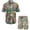783, variant on Firefighter Emblem Hawaiian Aloha Hawaiian Short Sleeve Button-Up Shirt