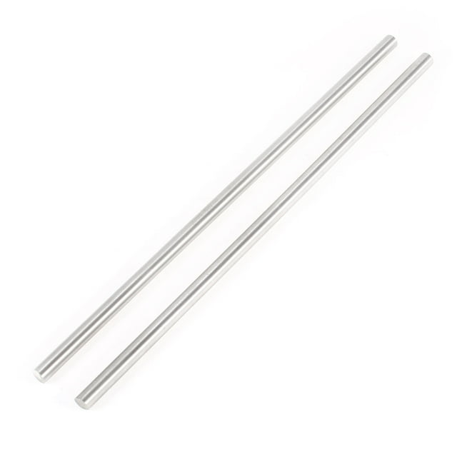2 piezas de varillas redondas de acero gris para torno, herramienta de 6 mm x 200 mm