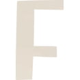 thumbnail image 1 of Acrylic Letter F Icebold, 4'' Tall White Custom Wedding Plastic Letters, Reception Alphabet Sign, 1 of 5