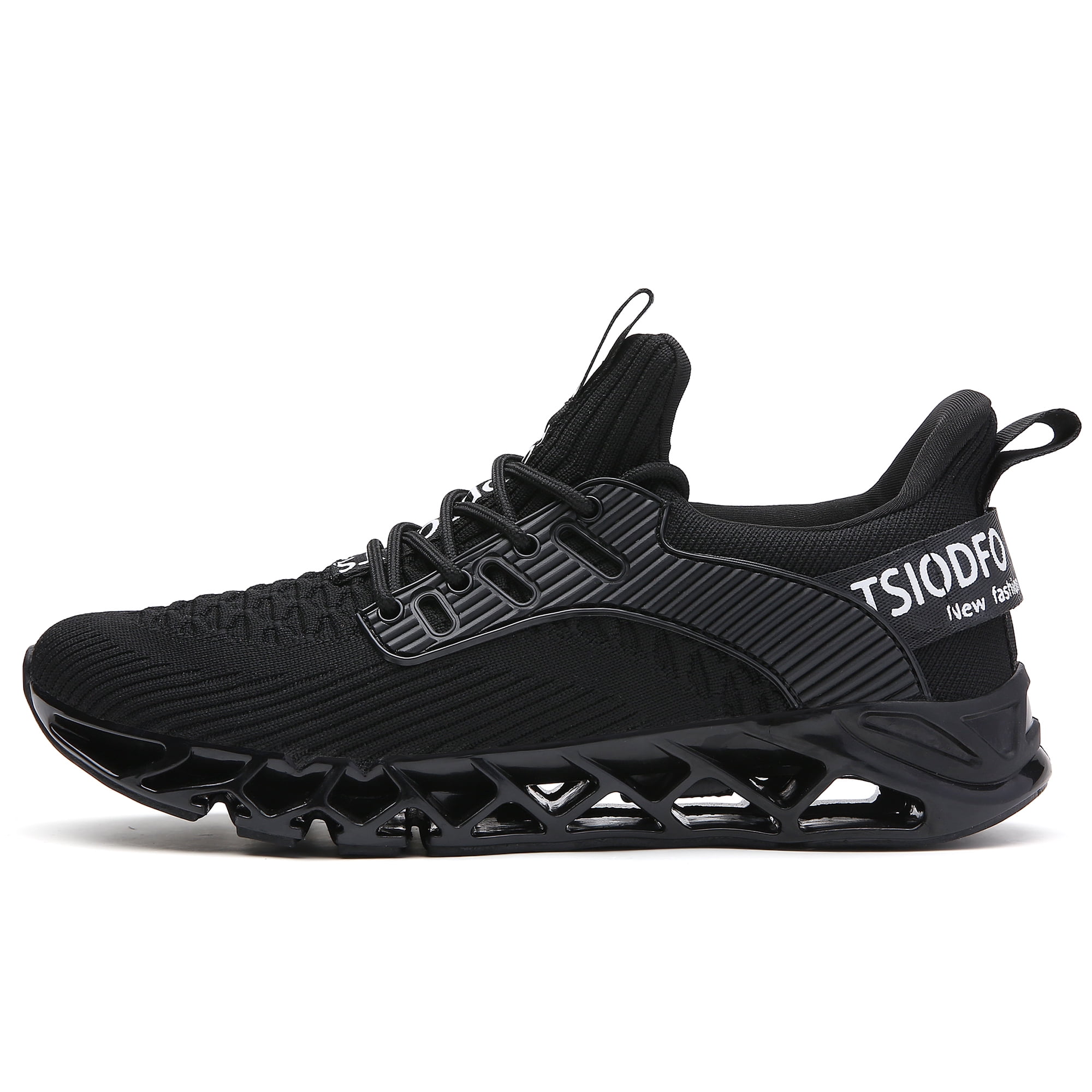 Men Sport Running Sneakers Tennis Athletic Walking Shoes All Black Size 9 Mesh Fashion Casual Gym Runner Jogging Trainers