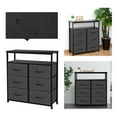 thumbnail image 5 of AZL1 Life Concept Dresser Double Shelf, Tall Storage Organizer Unit for Bedroom/Entryway/Living Room, Grey (6-Drawers), 5 of 7