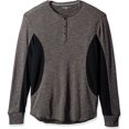 thumbnail image 1 of Calvin Klein Waffle Slub Henley Camisa para Hombre, Gris, X-Large, 1 of 1
