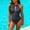 Dark Gray(Womens Swimsuit), variant on ZHYou Womens One Piece Swimsuit High Neck Keyhole Halter String Cute Swimwear Suit,Black,Size L