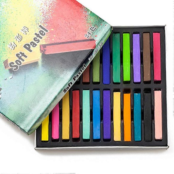 Pastels Doux avec Étui de Rangement en Étain, Couleurs Vibrantes Qui Rehaussent Votre Palette Artistique, Idéal pour le Mélange des Couleurs et le Croquis Détaillé, un Essentiel