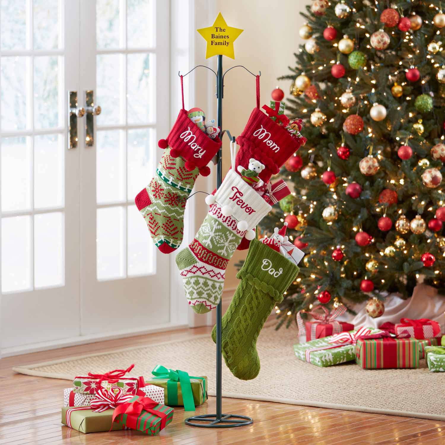 free standing stocking holder