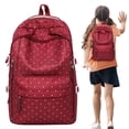 thumbnail image 2 of Clearance Polka Dot Backpack for Women Kawaii Backpack Fashion Nylon Large Capacity Polka Dot Bookbag Casual Travel Daypack, 2 of 9