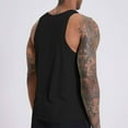 thumbnail image 5 of Njagoc3 Mens Sleeveless Basic Tank Top, Stretchy Modal Blend, Tagless Comfort, Daily Undershirt & Outerwear Vest, 5 of 6