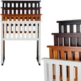 thumbnail image 4 of Belmont Wooden Headboard Panel with Slatted Grill Design, Merlot Finish, Full / Queen, 4 of 4