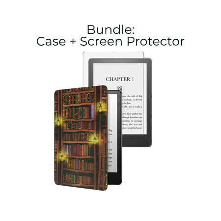 SaharaCase Kindle Paperwhite (11th Gen 2021 and 2022) Protection Bundle Folio Case with Tempered
