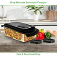 thumbnail image 3 of Prep Naturals 4 in 1 Vegetable Chopper, Veggie Chopper, Vegetable Cutter, Food Chopper & Onion Chopper - Chopper With Container Black, 3 of 7