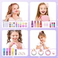 thumbnail image 4 of Set de maquillaje PERRYHOME Kids para niñas con 63 unidades, lavable, no tóxico, 4 of 7