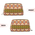 thumbnail image 3 of Xecao Aztec Print Fashion Makeup PVC Bag Large Capacity Travel Cosmetic Bag for Women Organizer Toiletry Clutch, 3 of 8