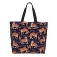 thumbnail image 1 of Fotbe Leopard Print Bolsa Tote Estética de Lona con Estampado para Mujer - Bolsa Reutilizable de Hombro Casual para Vacaciones, Compras, Trabajo y Gimnasio, 1 of 8