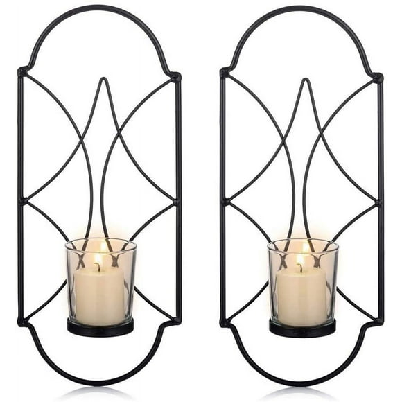 2 Candle Holders Tealight Candle Holder Wall Mounted Metal Candle Holder, Candle