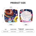 thumbnail image 6 of Lsque Space Colorful Donut Printed Square Couch Cushion Covers, Floral Sofa Cushion Covers Replacement, Stretch Couch Covers for Couch-16.9in, 6 of 9