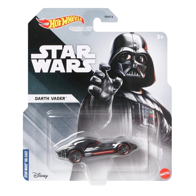 Carro fundido a presión de Hot Wheels, personaje de Star Wars, Darth Vader