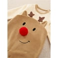 thumbnail image 6 of WIBACKER My First Christmas Baby Boy Girl Flannel Outfit Newborn Reindeer Costume Set Infant Xmas Cosplay Romper Jumpsuit, 6 of 10