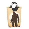 thumbnail image 4 of DouZhe 50L Rectangular Laundry Basket, Hand Drawn Monster Prints Waterproof Foldable Laundry Hamper with Aluminum Handles, 4 of 6