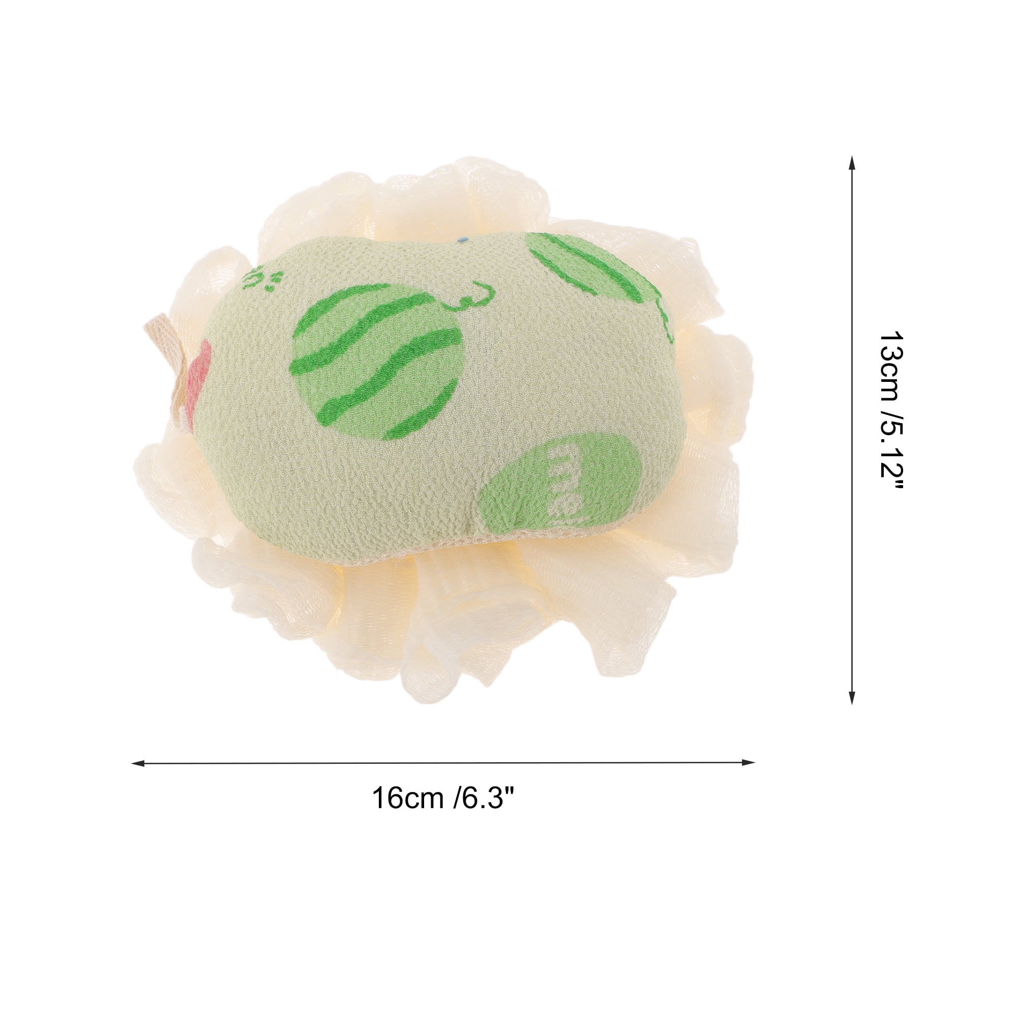 Unique Bargains Fruit Bath Sponge Body Scrubber 1 Pc Green