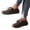 Brown, variant on YOUYEDIAN Loafers for Women Versatile Slip On Square Toe Fashion Lace-up Comfy Flats Casual Outdoor Soft Walking Shoes