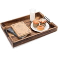 thumbnail image 5 of MyGift 20-Inch Rustic Serving Tray, Burnt Wood Finish, 5 of 5