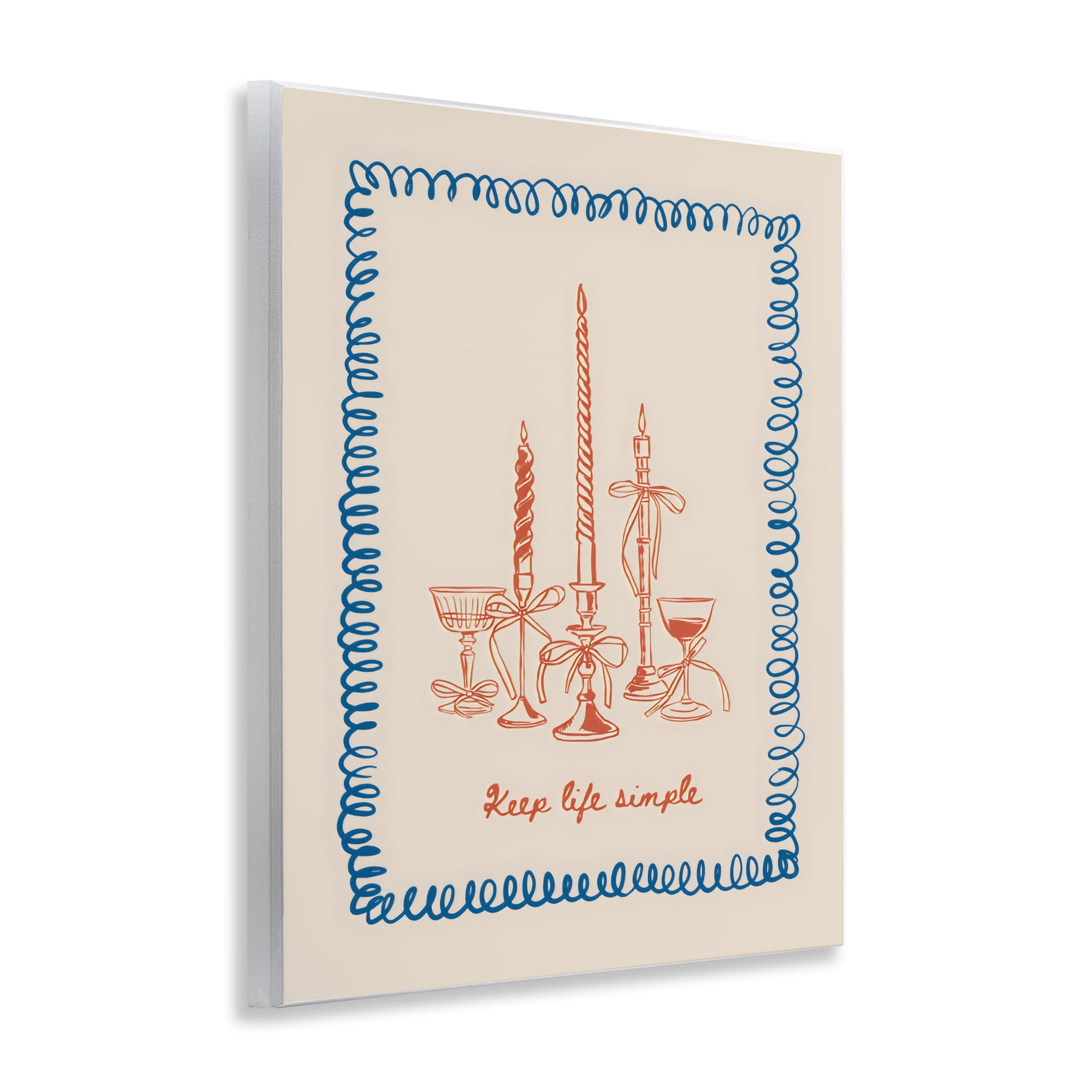 Stupell Industries Keep Life Simple Candles Wall Plaque Art, design by The Prints Vibe