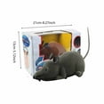 thumbnail image 2 of Realistic Flocking Remote Control Mouse Toy For Interactive Play With Pets (Dogs & Cats) And Kids, Electric Prank Animal Model With Cheese-Shaped Remote Control, Simulates Real, 2 of 3