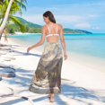 thumbnail image 7 of FORMRS Womens Long Sarong Beach Wrap Semi-Sheer Bikini Skirt Bathing Swimsuit Cover Up, Snow Mountains, 7 of 7