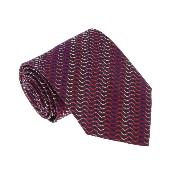 U5067 Pink/Purple Sharkskin 100% Silk Tie