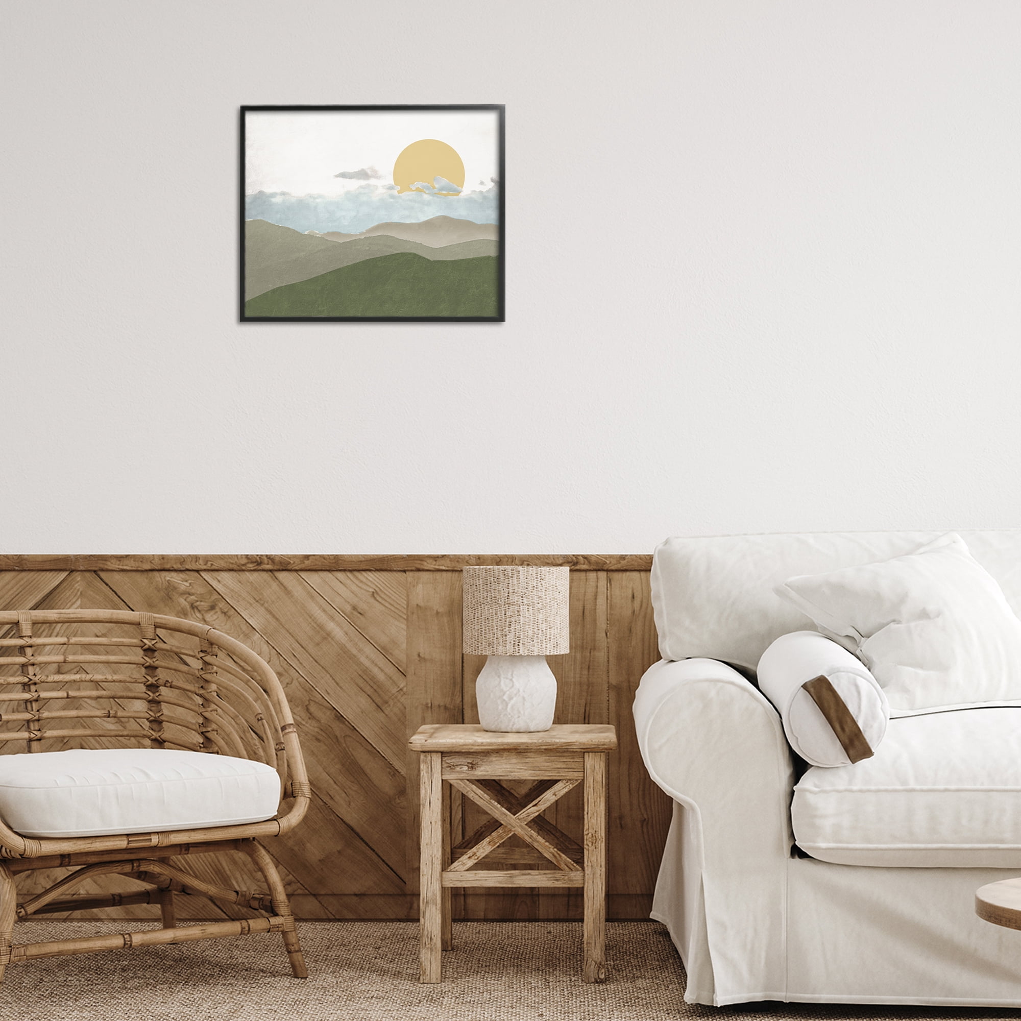 Stupell Industries Earthen Dreams Sunrise Black Framed Giclee Art, design by Elizabeth Medley