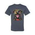 thumbnail image 3 of My Favorite Breed is The One In Need | Colorful Labrador Dog | Dean Russo Art Animal Lover Men's T-Shirt, Vintage Heather Blue, S, 3 of 5