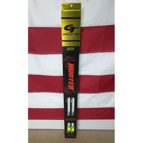 Gold Tip Arrows Hunter 300 Spine 2" Raptor Vanes, Red & Black, (6pk) - HUN300A26