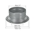 thumbnail image 2 of Unique Bargains Bride de Raccord de Conduit de 4 Pouces, Raccord Métallique, Bride de Tuyau Droit, Conduit de Ventilation Rond, Lot de 2, 2 of 5
