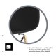 thumbnail image 2 of Set 4 Sillas Eames Modernas Estructura Silla Oficina negro, 2 of 2