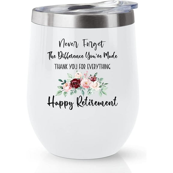 Retirement Gifts for Women Tumbler - Funny Female Retirement Gifts Mug - Best Female Retirement Party Decorations Gift Ideas - Unique Going Away Gifts for Coworker, Friends Coffee Cup 12oz