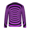 thumbnail image 5 of Blusas y camisas de manga larga con cuello redondo para hombre, blusa informal de manga larga con cuello redondo y estampado., 5 of 5
