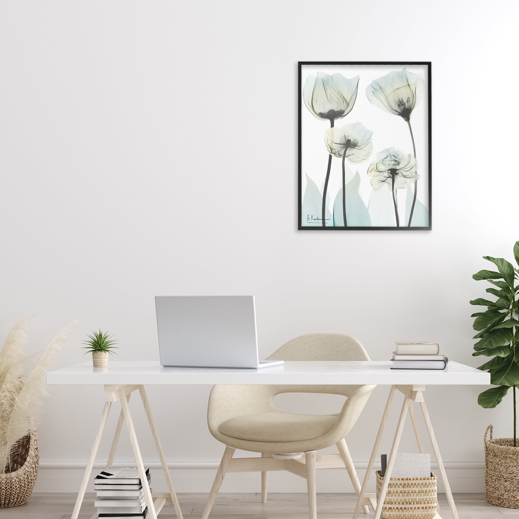 Stupell Industries Floral Luxury Of Creation Black Framed Giclee Art, design by Albert Koetsier